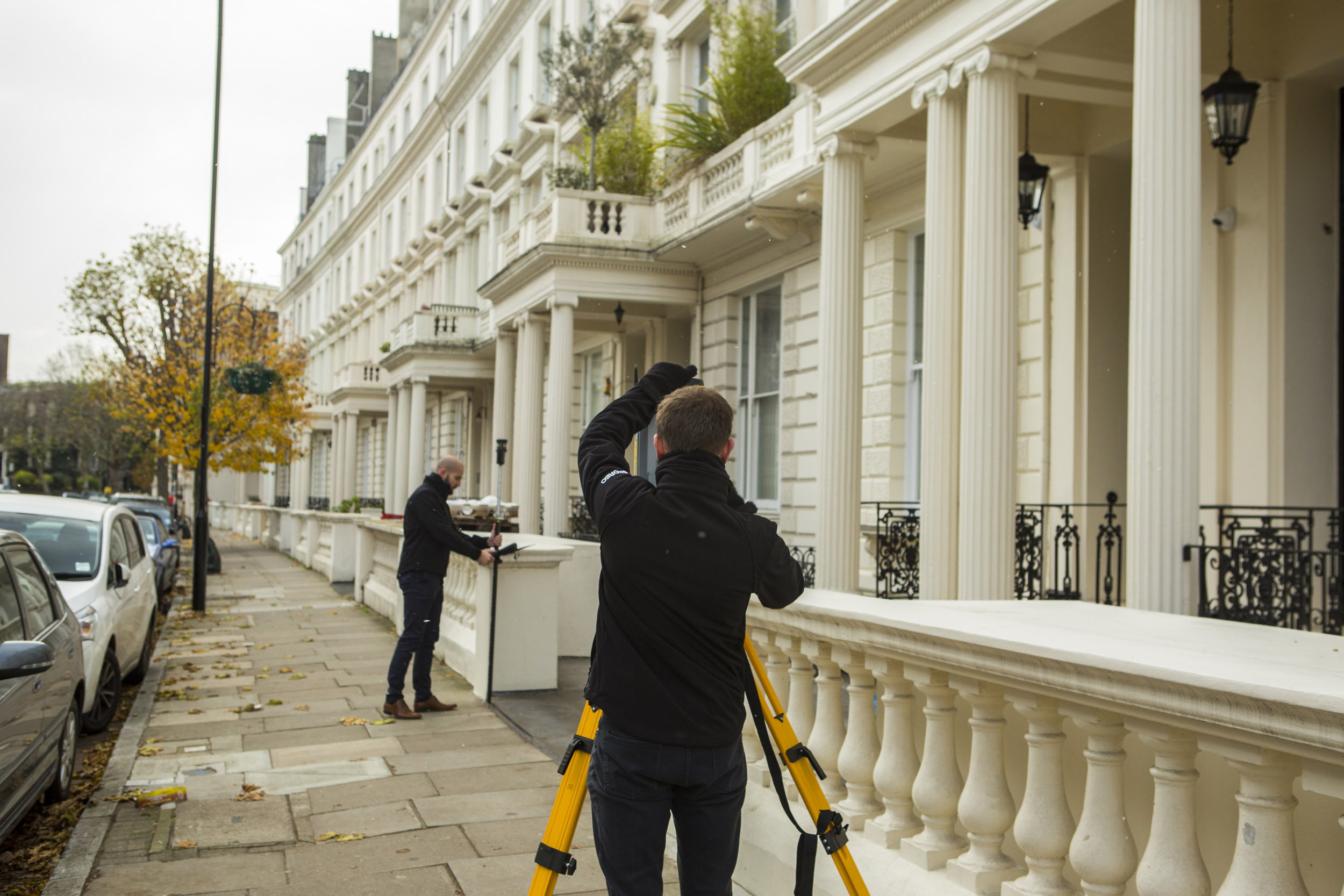 Redline Surveying A Street In London